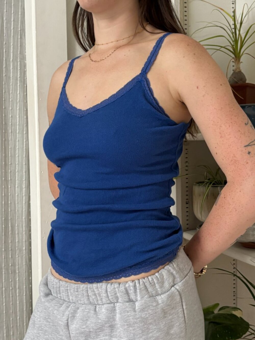 Y2k Aeropostale Lace-Trim Camisole - L